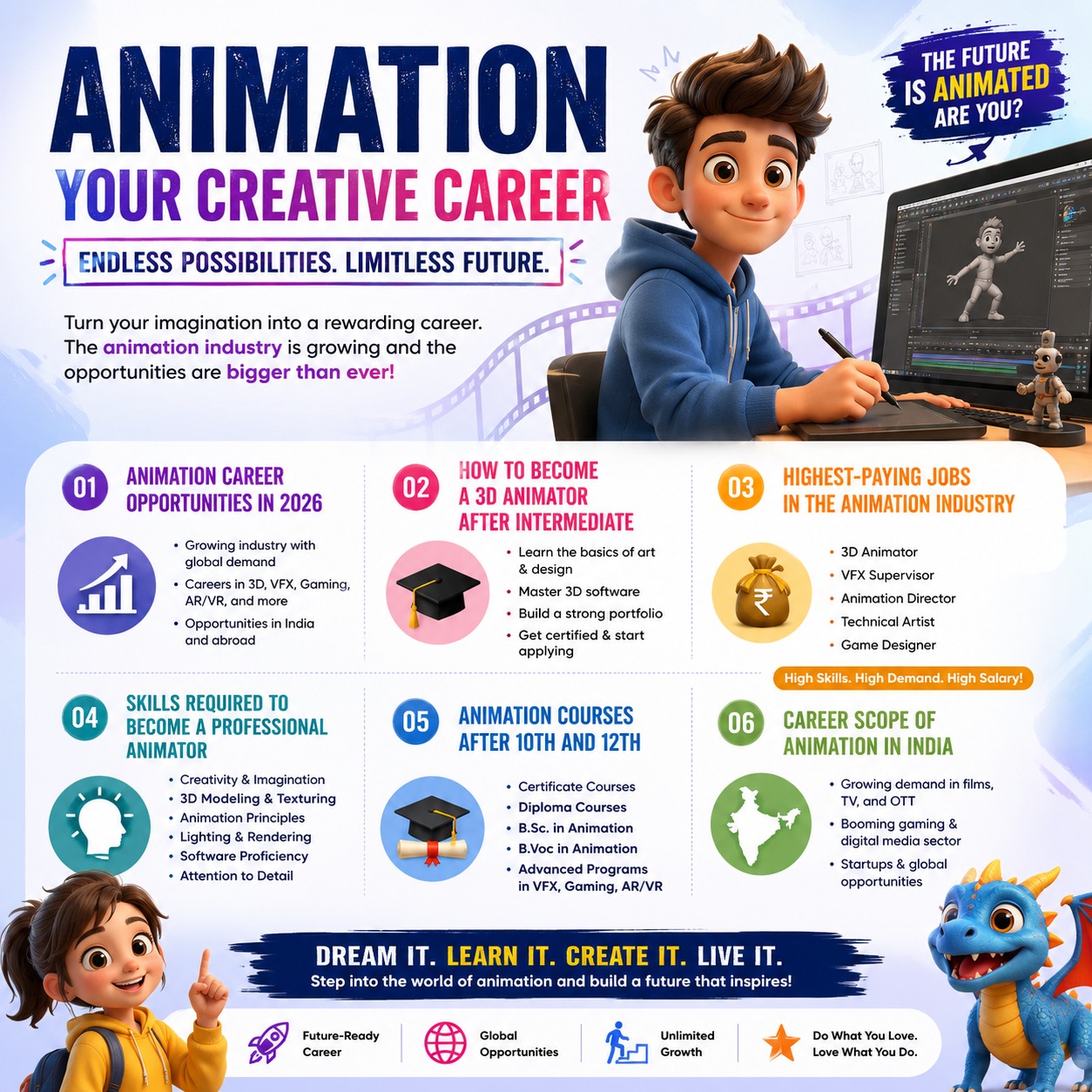 VFX and animation course in Hyderabad: VFX artist compositing visual effects shots on a workstation